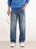 Loose Fit Denim Jeans | Light Blue | WUJN2329M