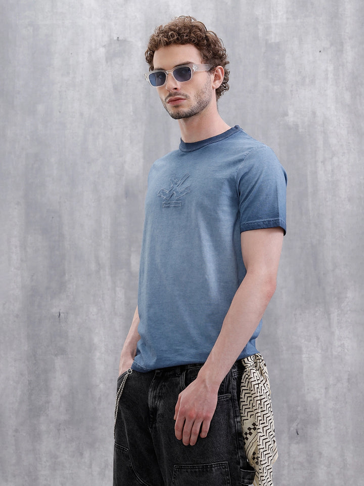 Washed Pigment Dyed T-Shirt | Blue