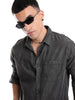 Classic Full Sleeves Black Shirt