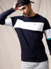 Colourblocked  Navy Sweatshirt