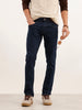 Solid Slim Fit Denim Jeans | Dark Blue