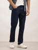 Solid Regular Fit Denim Jeans | Dark Blue