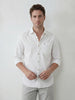 Solid Regular Fit Full Sleeve Shirt | White