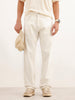 Solid Anti Fit Denim Jeans | White
