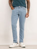 Slim Fit Light Fade Denim Jeans | Light Blue