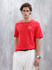 Men's Casual Graphic Printed T-Shirt | Red