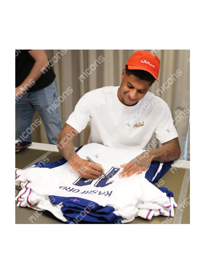 Marcus Rashford Back Signed England 2024-26 Home Shirt