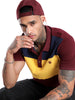 Maroon Colour Block Polo T-Shirt