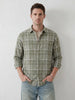 Slim Fit Checkered Shirt | Green
