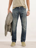 Classic Faded Slim Fit Denim Jeans | Light Blue