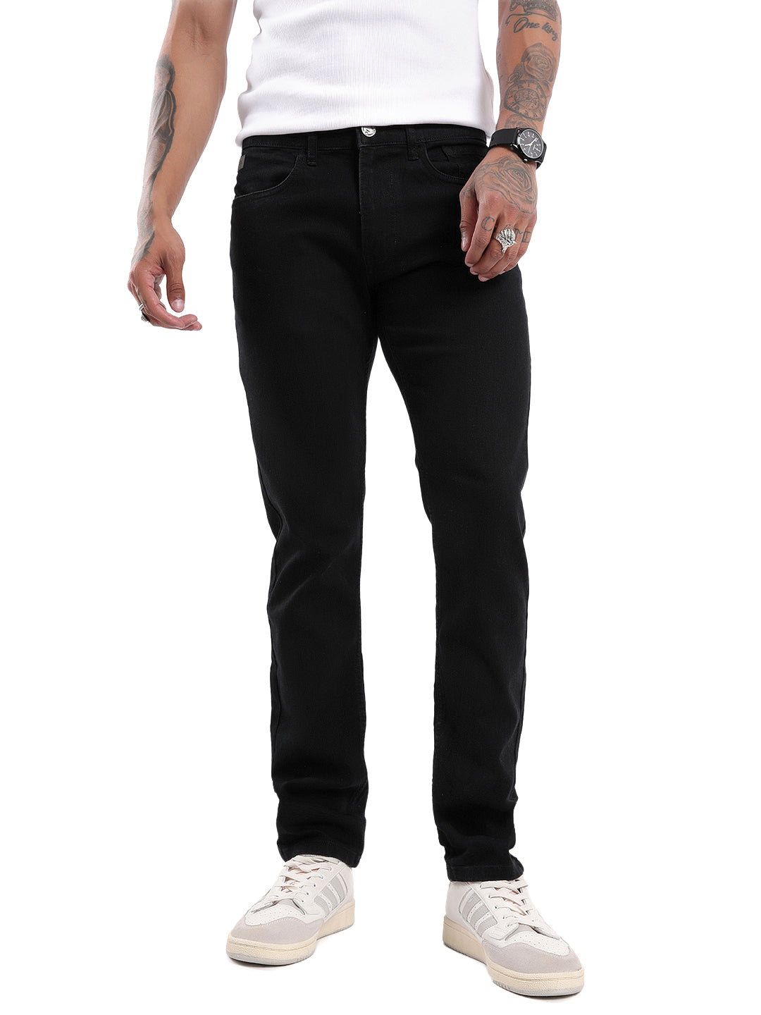 Black Casual Standout Jeans