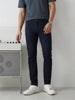 Solid Slim Fit Trouser | Navy Blue