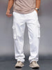 Men’s functional pocket loose fit cargo | White