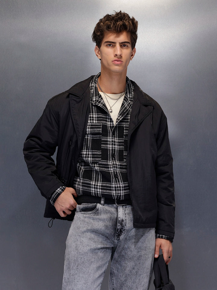 Minimal Black Lightweight Jacket | Black