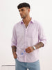 Solid Slim Fit 100% Cotton Shirt | Purple