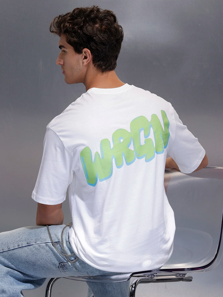 Classic Back Printed T-Shirt   |  White