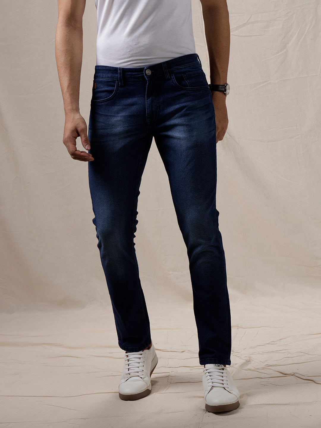 Solid Ease Casual Jeans