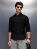 Men's Casual Slim Fit Shirt   |  Black