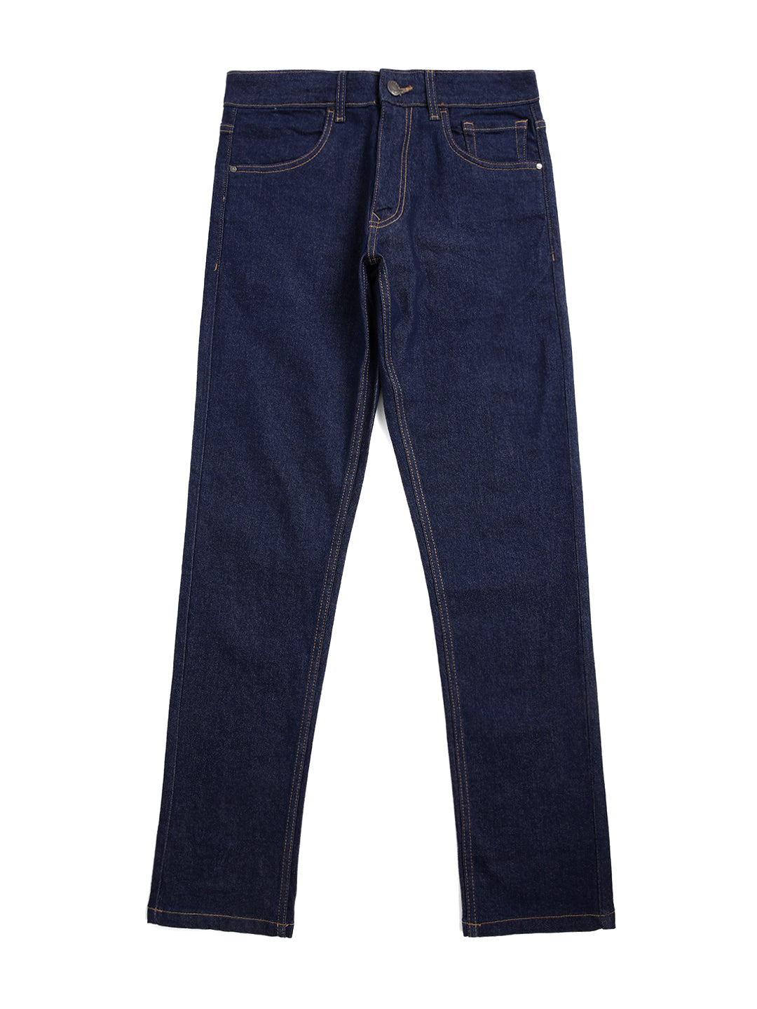 Basic Rinse Wash Indigo Denim Jeans