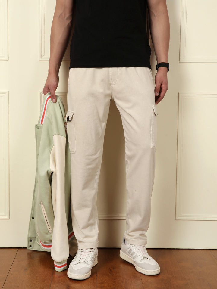 Acid Washed Jogger | Beige