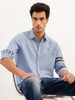 Regular Fit Placement Printed Shirt | Light Blue