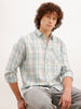 Regular Fit Checkered Shirt | Green