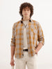 Regular Fit Checkered Shirt | Khaki