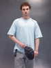 Cut & Sue Oversized T-Shirt | Light Blue