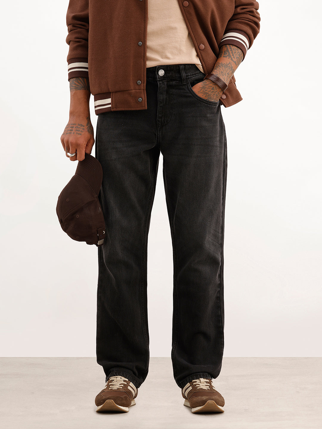 Faded Relaxed Fit Denim Jeans | Grey