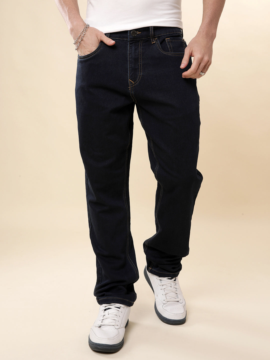 Dark Navy Relaxed Fit Jeans