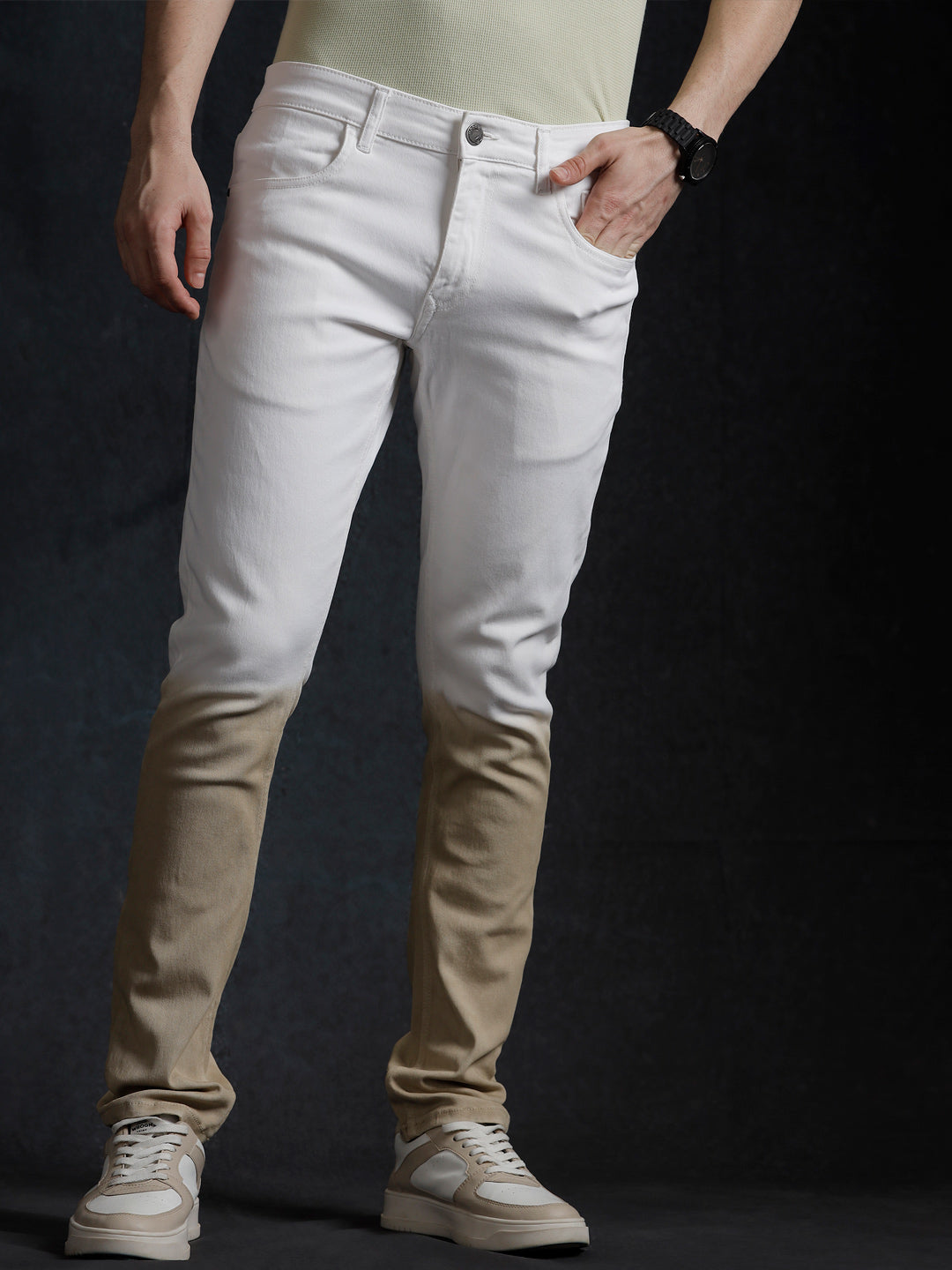 Ombre Wash Ecru Jeans