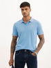 Solid Tipping Collar Polo T-Shirt | Blue | WWTS352F