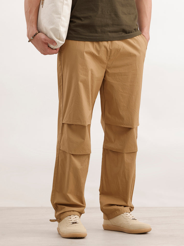 Parachute Fit Solid Trouser  | Khaki
