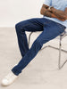 Solid Straight Fit Denim Jeans | Blue