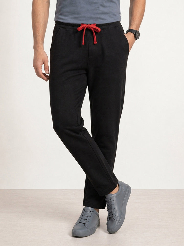 Solid Regular Fit Jogger | Black