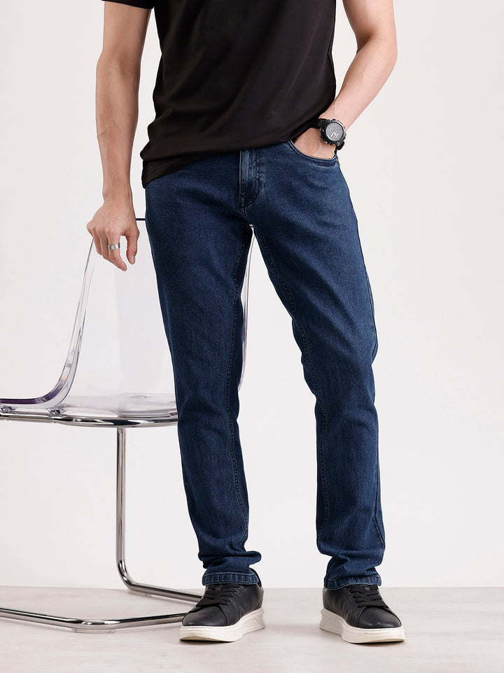 Classic Slim Fit Denim Jeans   |  Blue