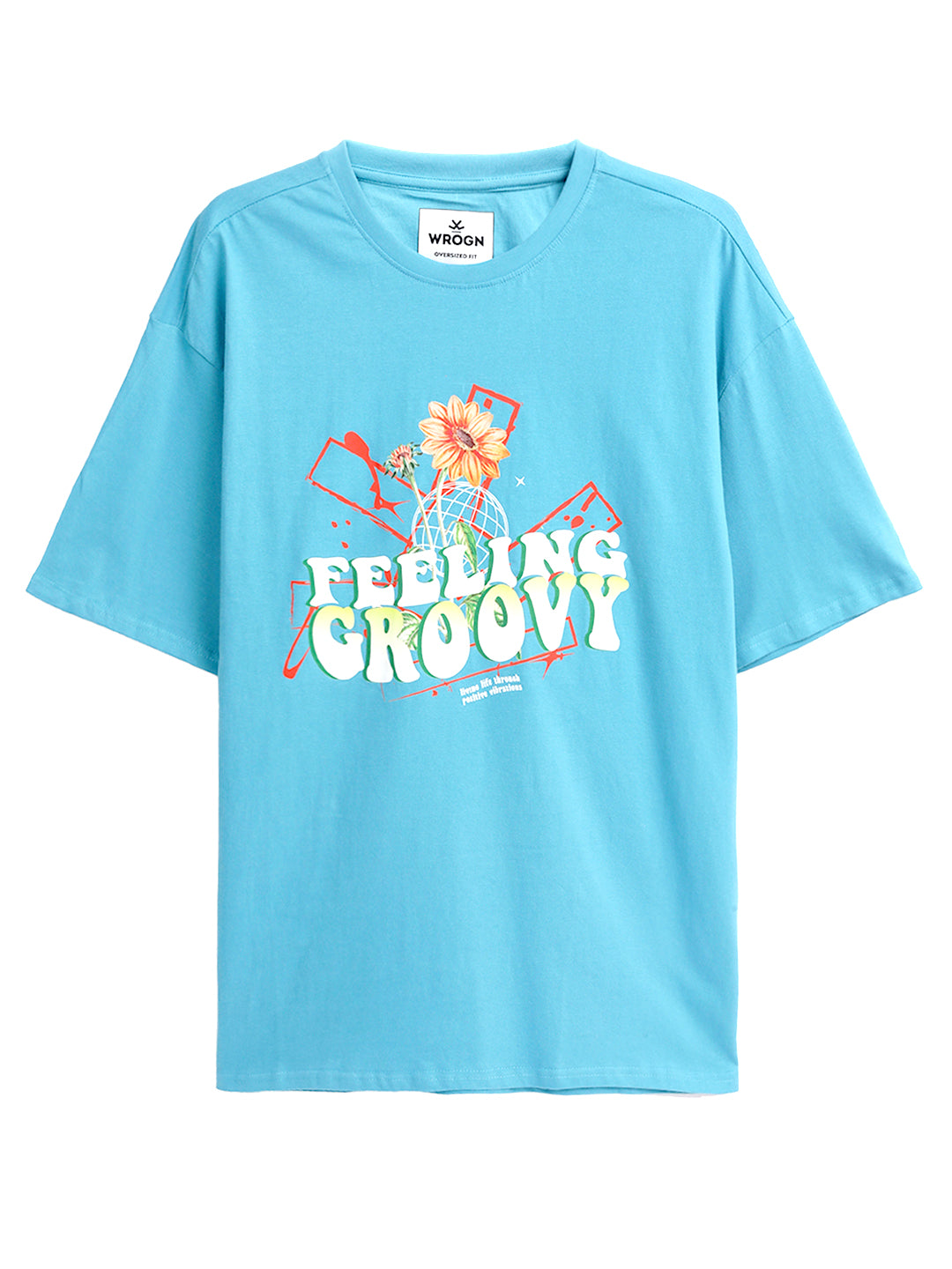 Feeling Groovy Teal T-Shirt