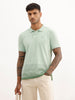 Classic Placement Printed Polo T-Shirt | Green | WWTS357F