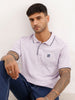 Slim Fit Tipping Collar Polo T-Shirt | Purple