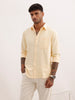 Regular Fit Solid Full Sleeve Shirt | Yellow | WWSH0862MAZ