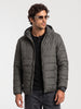 Regular Fit Puffer Hooded Jacket | Green