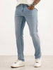 Washed Slim Fit Denim Jeans | Light Blue