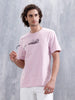 Men’s Casual Regular Fit Graphic T-Shirt | Pink