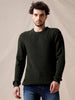 Textured Slim Fit Knit Sweater