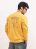 Comfort Fit Placement Printed Sweatshirt | Yellow