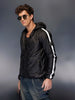 Classic Regular Fit Hooded Jacket   |  Black