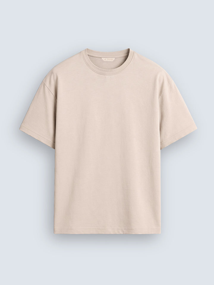No Brainer Bounce Oversized T-Shirt |Beige