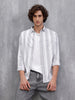 Micro Cord Stripes Shirt | Grey