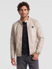 Solid Slim Fit Jacket | Grey | WNJK6277