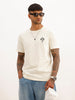 Slim Fit Placement Printed T-Shirt | White